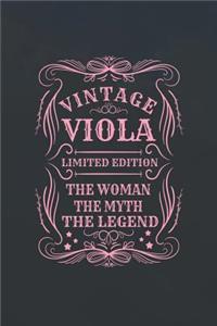 Vintage Viola Limited Edition the Woman the Myth the Legend