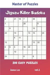 Master of Puzzles - Jigsaw Killer Sudoku 200 Easy Puzzles vol.1