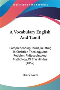 Vocabulary English And Tamil