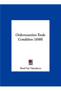 Ordonnantien Ende Conditien (1688)