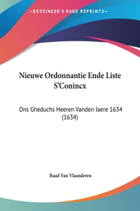 Nieuwe Ordonnantie Ende Liste S'Conincx