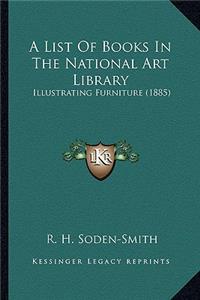 List of Books in the National Art Library