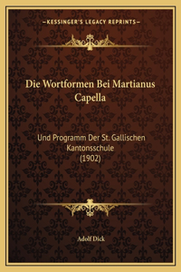 Die Wortformen Bei Martianus Capella