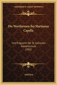 Wortformen Bei Martianus Capella