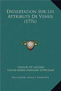 Dissertation Sur Les Attributs de Venus (1776)