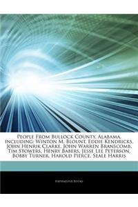 Articles on People from Bullock County, Alabama, Including