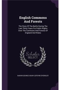 English Commons and Forests