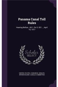 Panama Canal Toll Rules