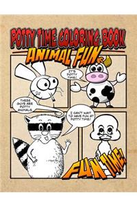 Potty Time Coloring Book - Animal Fun