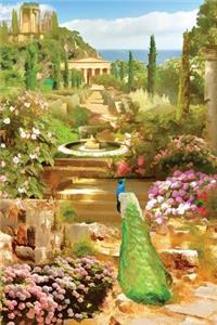 Peacock Fountain Garden Notebook