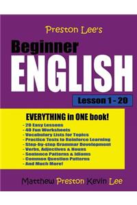 Preston Lee's Beginner English Lesson 1 - 20