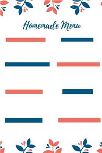 Homemade Menu