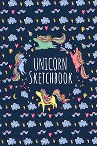 Cute Unicorn Kawaii Sketchbook
