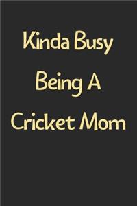 Kinda Busy Being A Cricket Mom