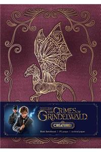 Fantastic Beasts: The Crimes of Grindelwald: Magical Creatures Hardcover Blank Sketchbook