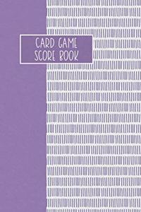 Card Game Score Book