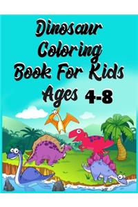 Dinosaur Coloring Book for kids ages 4-8