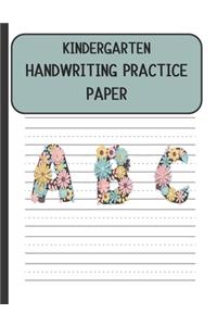 Kindergarten Handwriting Practice Paper