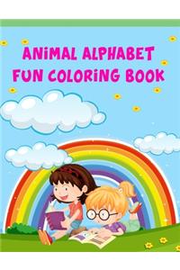 Animal Alphabet Fun Coloring Book