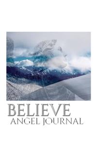 Angel believe angelic New Zealand blank creative journal