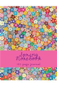 Spring Notebook: 120 Pages, 8 1/2" X 11" Wide Ruled Writing Journal