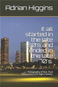 It All Started in the Late 50's and Ended in the Late 70's.