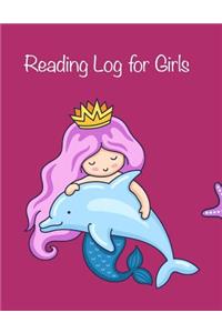 Reading Log for Girls