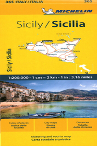 Sicily - Michelin Local Map 365