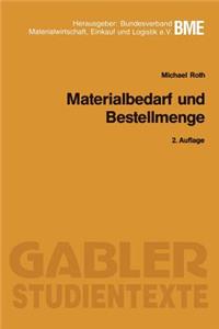 Materialbedarf Und Bestellmenge