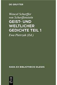 Geist- und weltlicher GedichteTeil 1