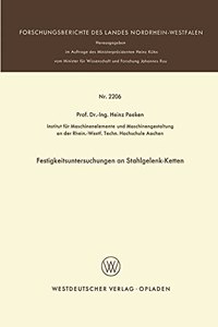 Festigkeitsuntersuchungen an Stahlgelenk-Ketten