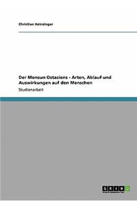 Der Monsun Ostasiens - Arten, Ablauf und Auswirkungen auf den Menschen