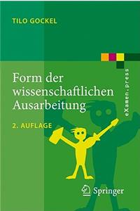 Form der wissenschaftlichen Ausarbeitung