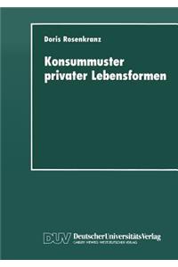 Konsummuster Privater Lebensformen