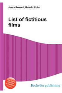 List of Fictitious Films