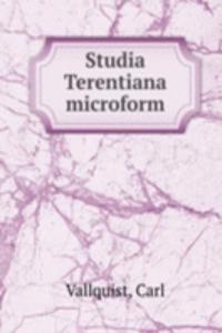 STUDIA TERENTIANA MICROFORM