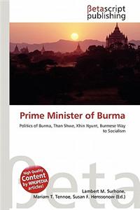 Prime Minister of Burma