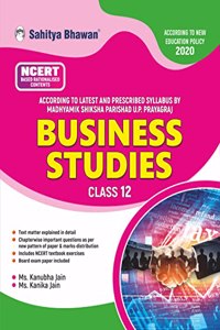 Sahitya Bhawan Class 12 Business Studies book based on NCERT for UP Board, other State boards and CBSE. Useful for Competitive Exams Preparation