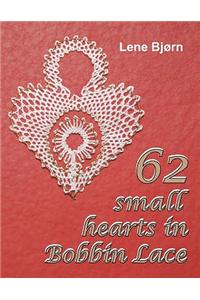 62 Small Hearts in Bobbin Lace