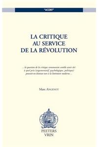 La Critique au Service de la Revolution