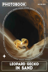 Leopard Gecko In Sand Photo Book