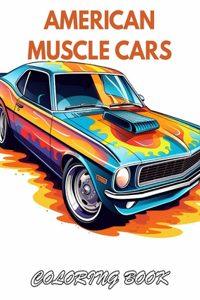 American Muscle Cars Coloring Book for Adult