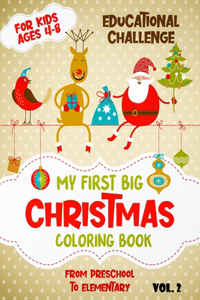 My First Big Christmas Coloring Book For Kids Ages 4-8