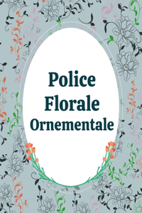 Police florale ornementale