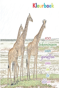 Kleurboek 100 tekeningen van giraffen om in te kleuren