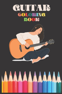 Guitar Coloring Book For Kids