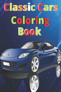 Classic Cars Coloring Book