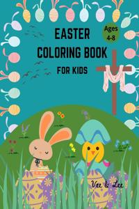 Easter Coloring Book for Kids Ages 4-8