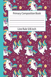 Primary Composition Book Line Rule 5/8 inch