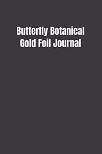 Butterfly Botanical Gold Foil Journal